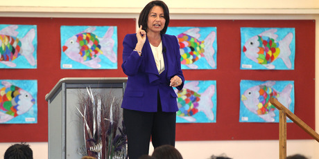 Education Minister Hekia Parata will release information today on what form the online data will take. Photo / APN