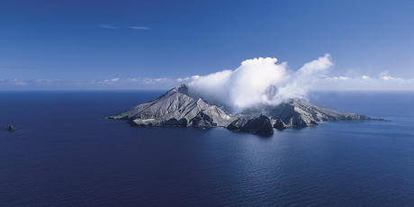 White Island's constant puffing may prevent less frequent big blows. Photo / Bay of Plenty Tourism
