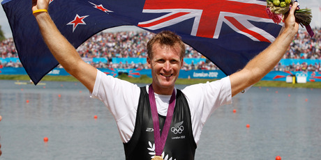 Mahe Drysdale made amends for his Beijing disappointment with an impressive victory in the single sculls. Pictures / Mark Mitchell.
