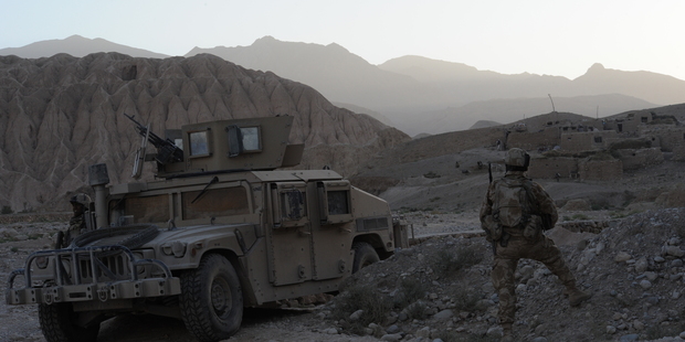 New Zealand troops will now work in a wider radius in Afghanistan after two soldiers were killed. Photo / AP