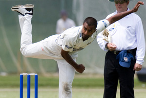 New Zealand need a spinner like Tarun Nethula.
Photo / Paul Estcourt