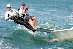 Peter Burling and Blair Tuke in action.
Photo / John Borren