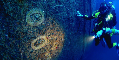The SS President Coolidge is one of the most acclaimed wreck dives in the world. Photo / Supplied