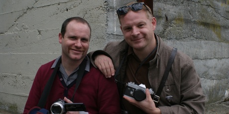 'How to Meet Girls from a Distance' Make My Movie winners Dean Hewison and Richard Falkner. Photo / Supplied