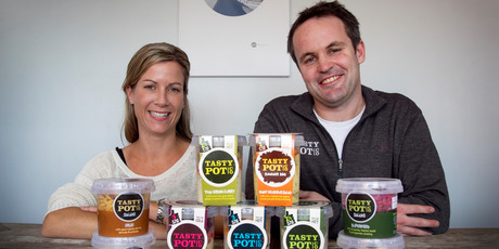 Natalie and Andrew Vivian of Tasty Pots. Photo / Natalie Slade