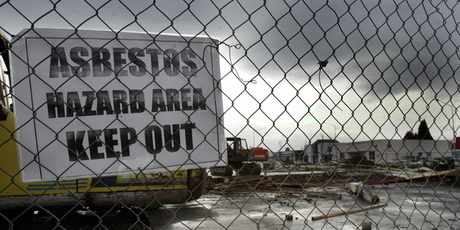 Thousands of earthquake damaged homes across Christchurch are being tested for potentially dangerous asbestos - which could be disturbed in the massive fix up job. Photo / file