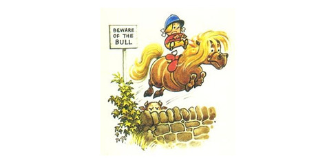 Gill South's artistic endeavours during teen years saw her trying to draw Thelwell ponies (as above), 'with limited success'. Photo / Supplied