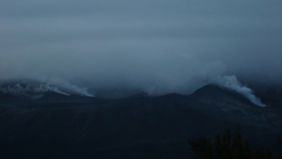 Hydrothermal activity at Mt Tongariro following last night's eruption. Photo / Supplied
