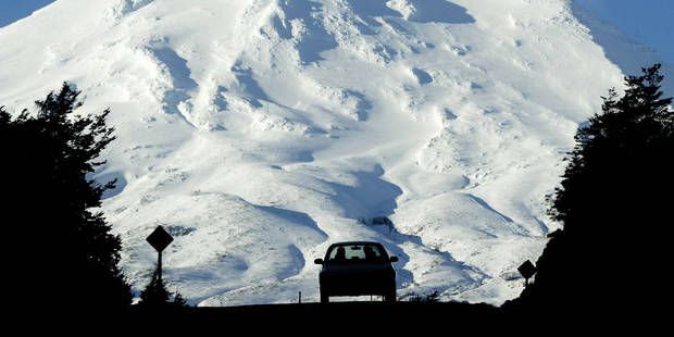 Skiers head home after a day on Mount Ruapehu. Photo / Alan Gibson