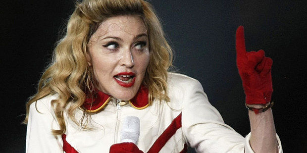 Madonna performs during a concert in Kiev. Photo / AP