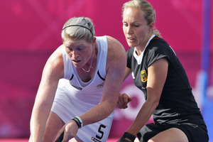 Prime TV has come under fire for breaking their coverage of the Black Sticks' tense 0-0 draw with Germany with the game on the line. Source / Brett Phibbs NZ Herald