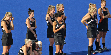The Black Sticks will now play in the bronze medal game. Photo / Brett Phibbs