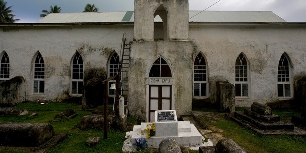 Aitutaki' Ziona Tapu Church. Photo / Richard Robinon