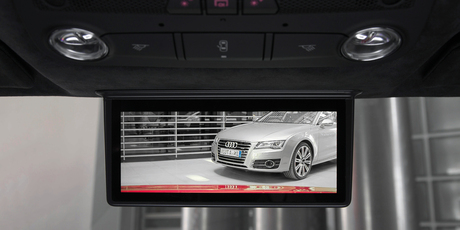 The Digital Rear-View Mirror is due to enter small-scale production in the Audi R8 e-tron at the end of this year. Photo / Supplied