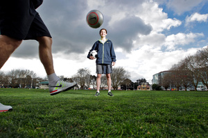 Stephen Carmichael will soon be rubbing shoulders with footballing greats at Barcelona. Photo / Michael Craig