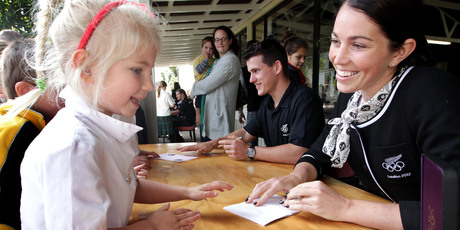 Annelise awestruck as Sarah shares her silver lining. Photo / Alan Gibson