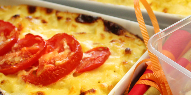 Macaroni and cauliflower cheese. Photo / Doug Sherring