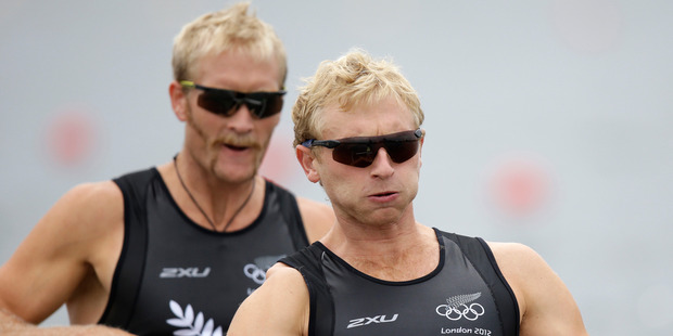 Water-based sports contributed all five gold medals won by New Zealanders, including Eric Murray and Hamish Bond in the men's pair. Photo / AP