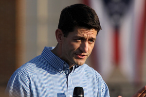 Paul Ryan will be targeted because of his small-government views. Picture / AP