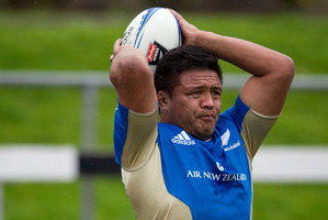 Injuries hampered his Blues season, but hooker Keven Mealamu is now fit, fresh and eager to resume his All Black duties against the Wallabies tonight. Picture / Brett Phibbs