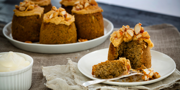 Kumara coffee praline cakes. Photo / Babiche Martens