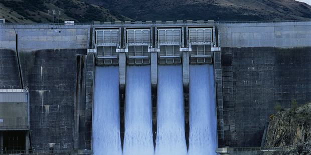The spillway at Contact Energy's Clyde Dam. Photo / supplied.