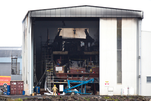The destruction of the Star Fish (pictured) has left jobs in doubt at McMullen and Wing. Photo / Dean Purcell
