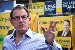 John Banks looks ahead after police found no grounds for prosecution following a complaint about his mayoral campaign. Picture / Jodi Rose