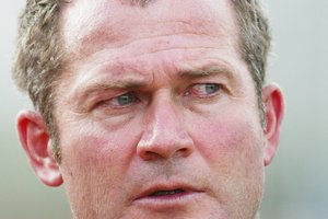 Departing men's Black Sticks coach Shane McLeod. Photo / AP.