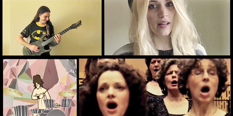A scene from Somebodies: A YouTube Orchestra. Photo / YouTube