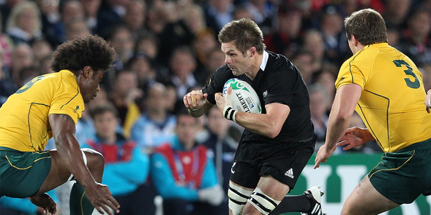 Richie McCaw has had 21 wins over the Wallabies, which is a record for any rugby player against one nation. Photo / Greg Bowker