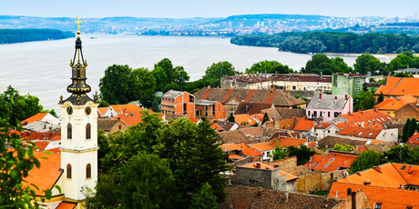 The pretty Belgrade suburb of Zemun is home to many riverside restaurants and pontoons for swimming. Photo / Thinkstock