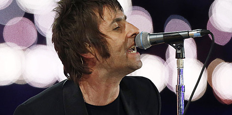 Liam Gallagher performs with Beady Eye at the Olympics Closing Ceremony. Photo / AP