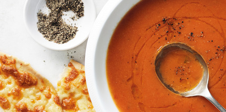 Spicy roasted tomato and rosemary soup. Photo / Chris Court