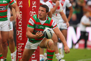 Sam Burgess of the Rabbitohs. Photo / Getty Images