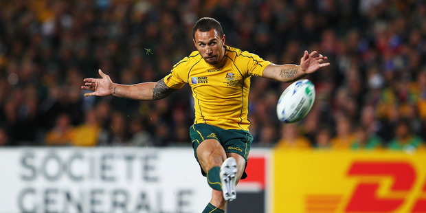 Quade Cooper has not had a happy time at Eden Park. Photo / Getty Images