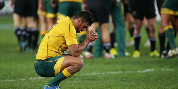 If history is anything to go by, the Wallabies chances of rolling over the All Blacks at Eden Park this weekend are slim to none. Photo / Getty Images.