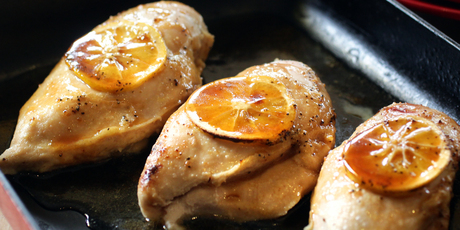 Poached Rangitikei chicken breast. Photo / Doug Sherring
