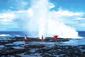 The Alofa'aga Taga blowholes on Savai'i are an impressive feat of nature. Photo / Samoa Tourism Authority