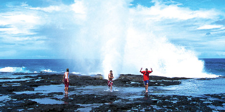 The Alofa'aga Taga blowholes on Savai'i are an impressive feat of nature. Photo / Samoa Tourism Authority