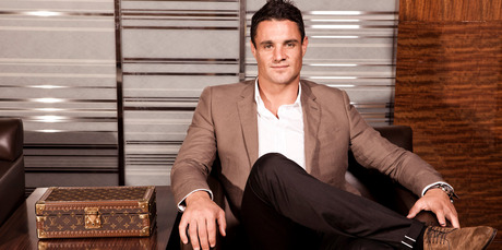 Having his own shoes made-to-order by Louis Vuitton was a fun process for Dan Carter. Photo / Supplied