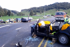 A crash near Waitomo.
Photo / Supplied