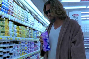 Pyjamas were preferred shopping attire for Jeff Bridges as The Dude in 'The Big Lebowski'. Photo / Supplied