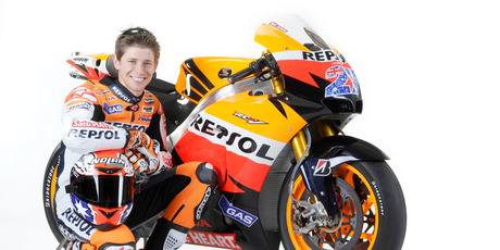 Casey Stoner's hand-built frame took 50 hours to produce and helped the Australian ride to world championship glory. Photo / Supplied