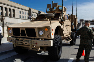 The American mine-resistant all-terrain vehicle which Kiwi forces tried to obtain in Afghanistan. Photo / AP