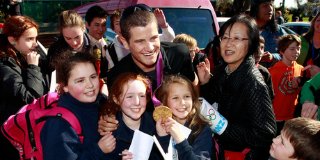 New Zealand's Olympians visit Christchurch on the NZ Olympic Team Welcome Home Tour. Photo / Natalie Slade