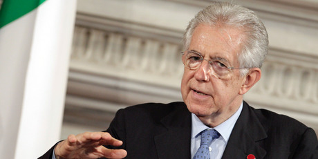 Italian Premier Mario Monti spoke to an audience of young people in Rimini on the Adriatic coast on Sunday. Photo / AP