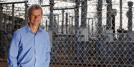 Patrick Strange, chief executive of electricity lines company Transpower, at the Penrose Substation, Auckland. Photo / Sarah Ivey
