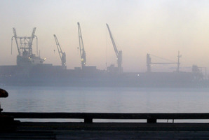 A ship docked at Rio Tinto's Tiwai Point aluminium smelter in Bluff. File photo / Dean Purcell