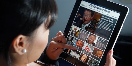 Kiwis are lagging the global average for tablet sales. Photo / Sarah Ivey